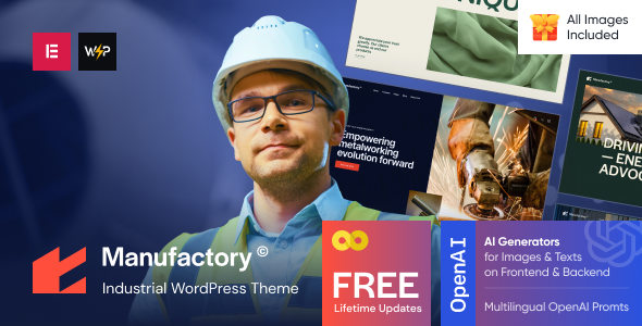 Manufactory - Industrial WordPress Theme