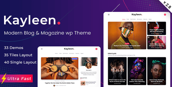 Kayleen | Blog & Magazine WordPress Theme