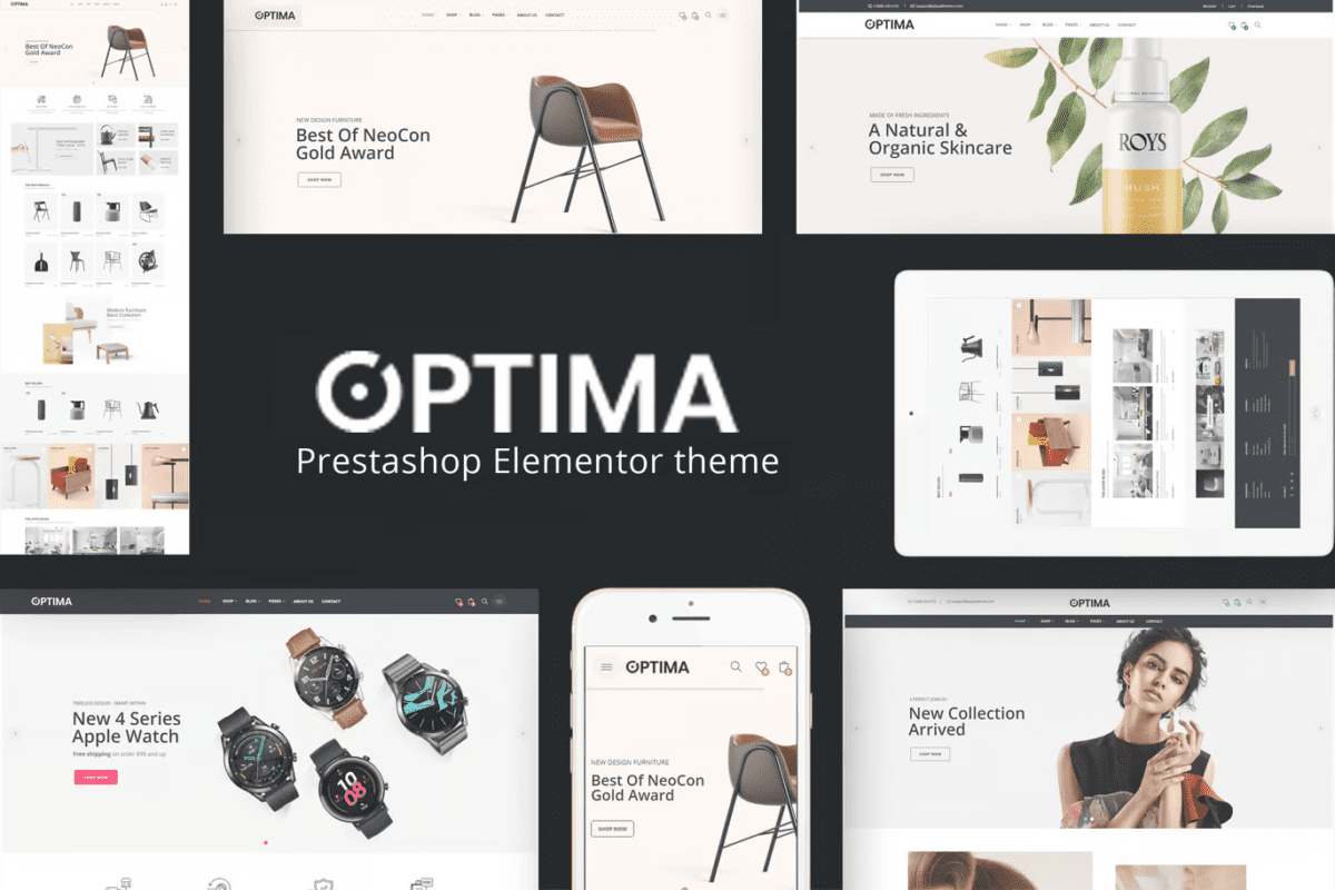 Optima Elementor - Multipurpose Prestashop 1.7.x, 8.x Theme