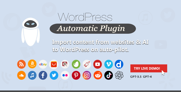 WordPress Automatic Plugin - AI content generator and auto poster plugin